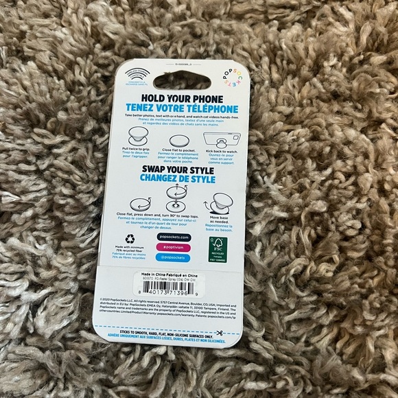 NWT Popsockets multicolor rainbow‎ popgrip phone accessory - Picture 2 of 2